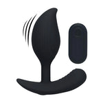 Dop anal vibrant din silicon Levelz cu telecomandă 10,6 cm negru