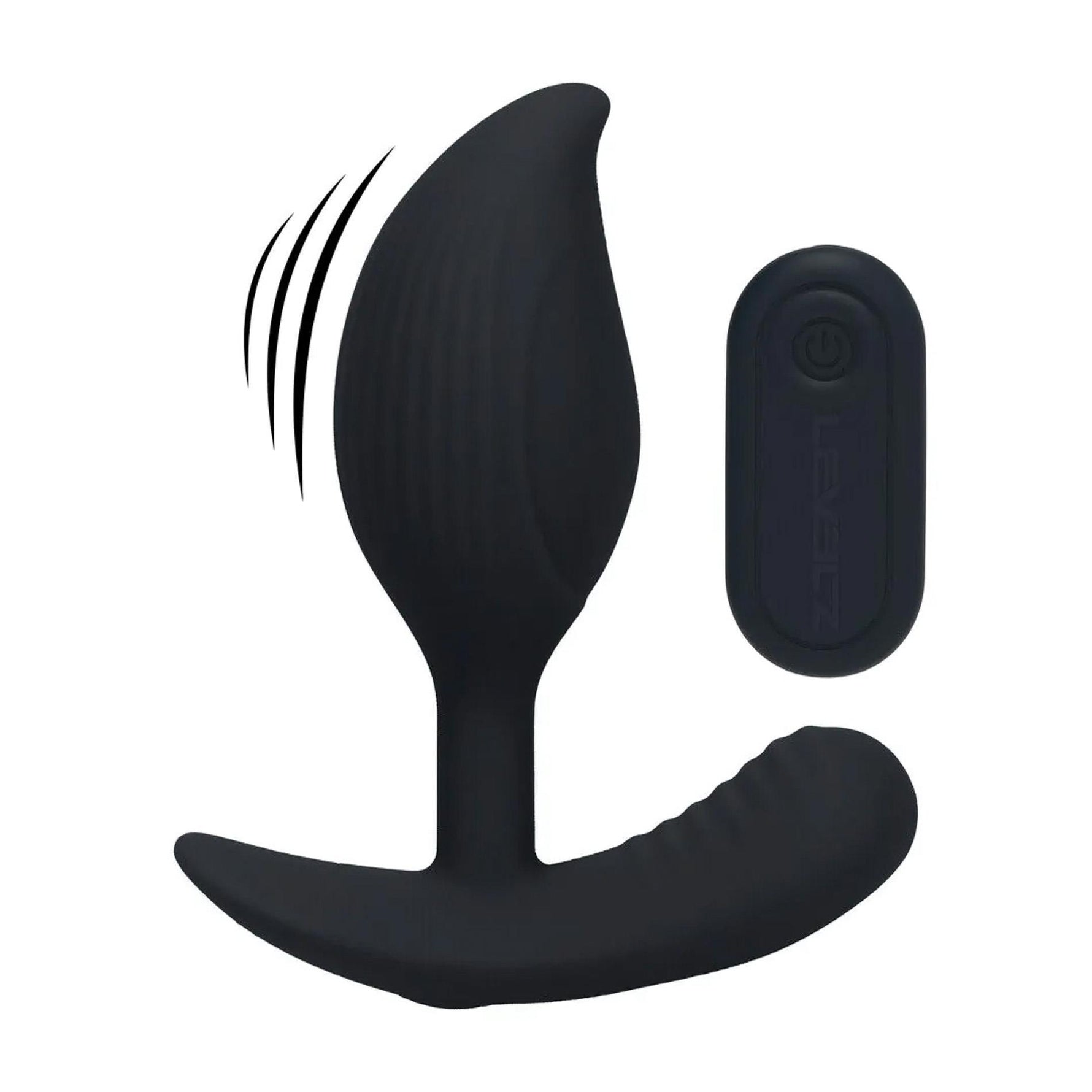 Dop anal vibrant din silicon Levelz cu telecomandă 10,6 cm negru