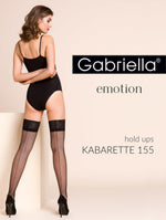 Ciorapi plasă Kabarette 155 Gabriella Black ML