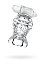 Masturbator vibrant Lingam Shakti transparent 9 cm