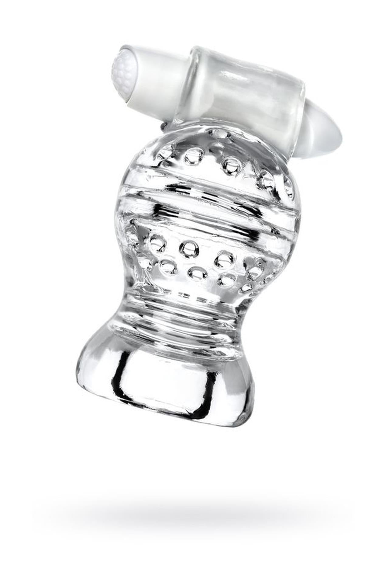 Masturbator vibrant Lingam Shakti transparent 9 cm
