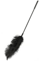 Jucărie Hidden Desire cu două pene, neagră, 68 cm