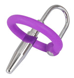 Plug penis cu inel pentru gland, silicon, 6,5 cm