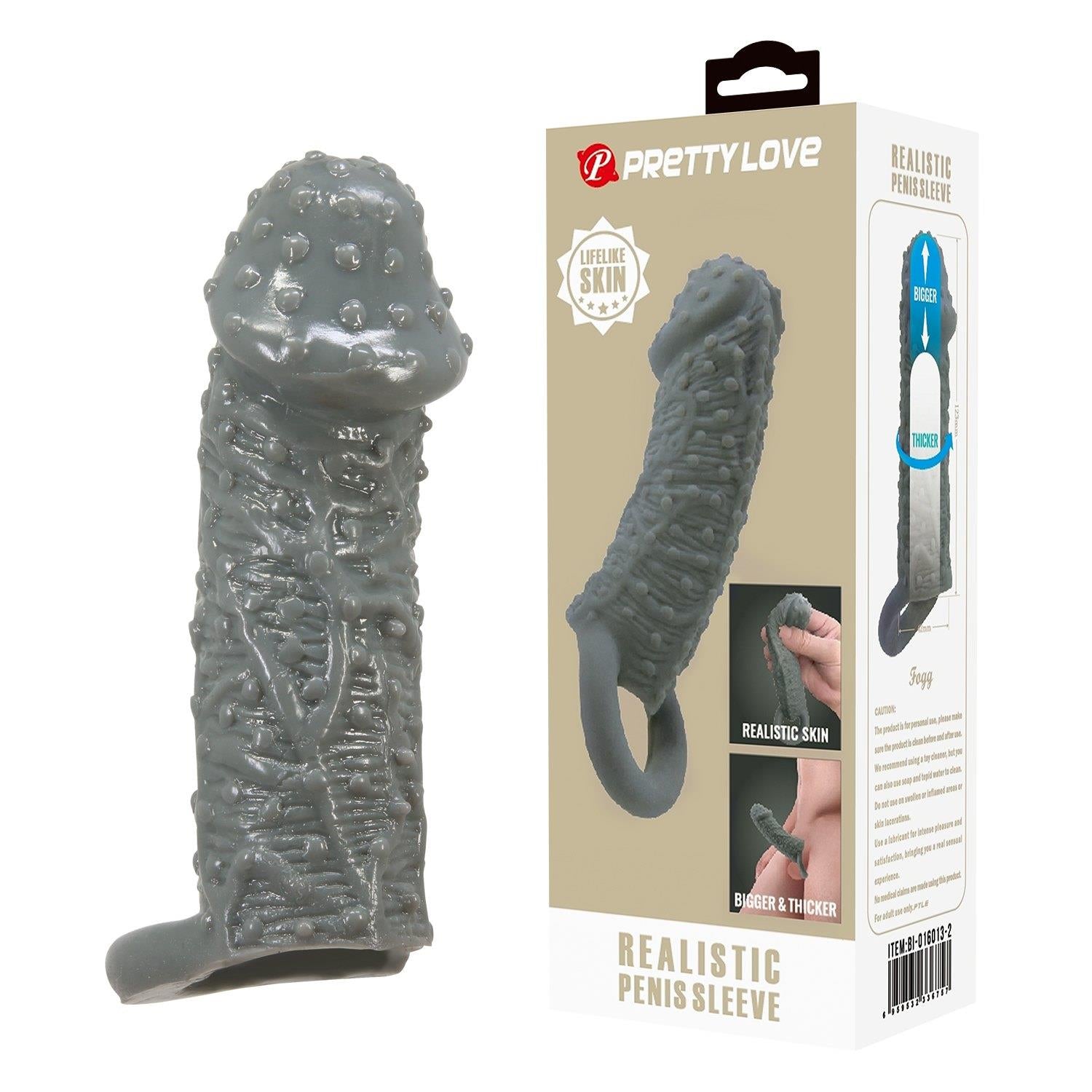 Pretty Love Fogg Extensor flexibil pentru penis cu inele de fixare