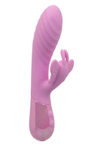 Vibrator Calexotics Aura Dual Flutter Bunny roz USB 11.5cm