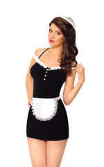 Costum de servitoare Jane SoftLine Collection, negru, M/L