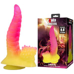 Dildo din silicon cu caneluri Power Monsters Flamebeast 22,5 cm