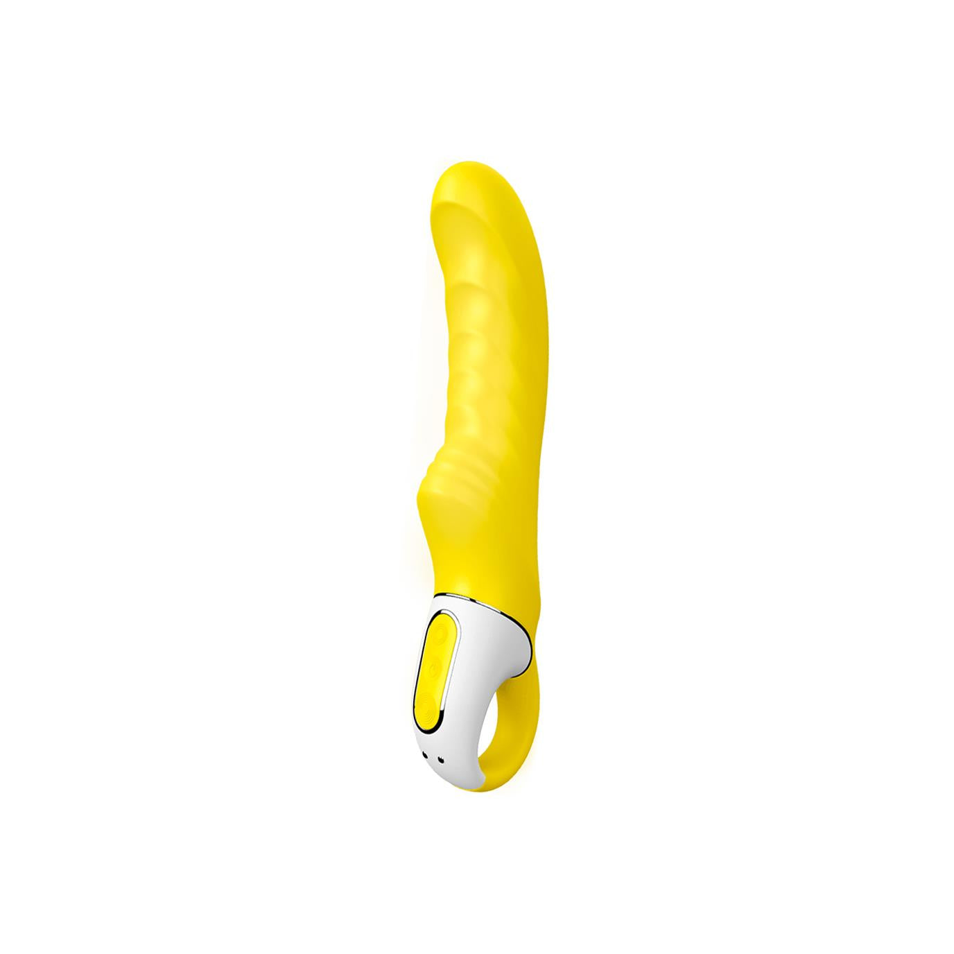 Vibrator Satisfyer Yummy Sunshine pentru Punct G, Galben, Silicon, USB, 23 cm