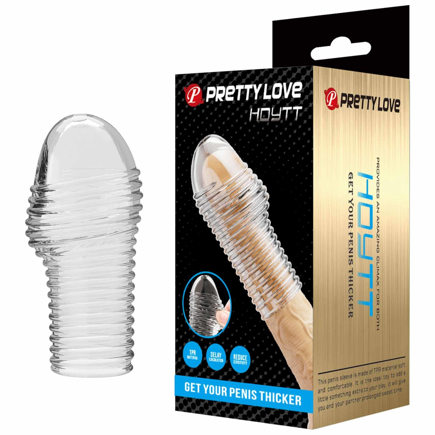 Pretty Love Hoytt Extensor de penis transparent