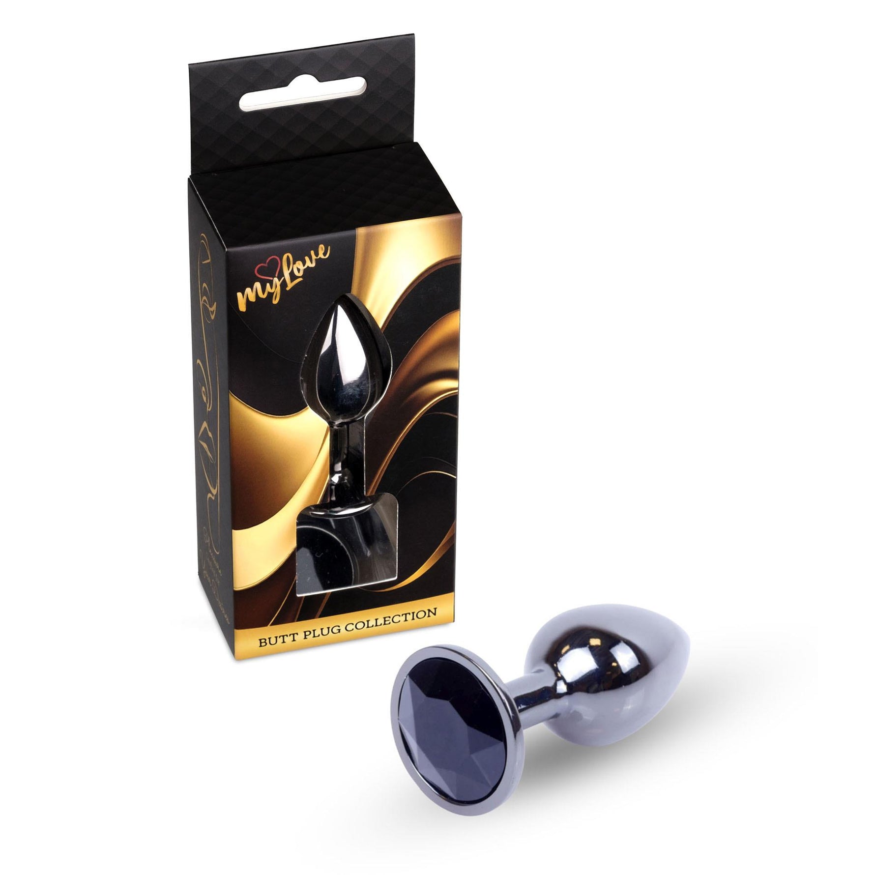 Jucării MyLove - Bijuterii PLUG Argintiu Închis - Negru