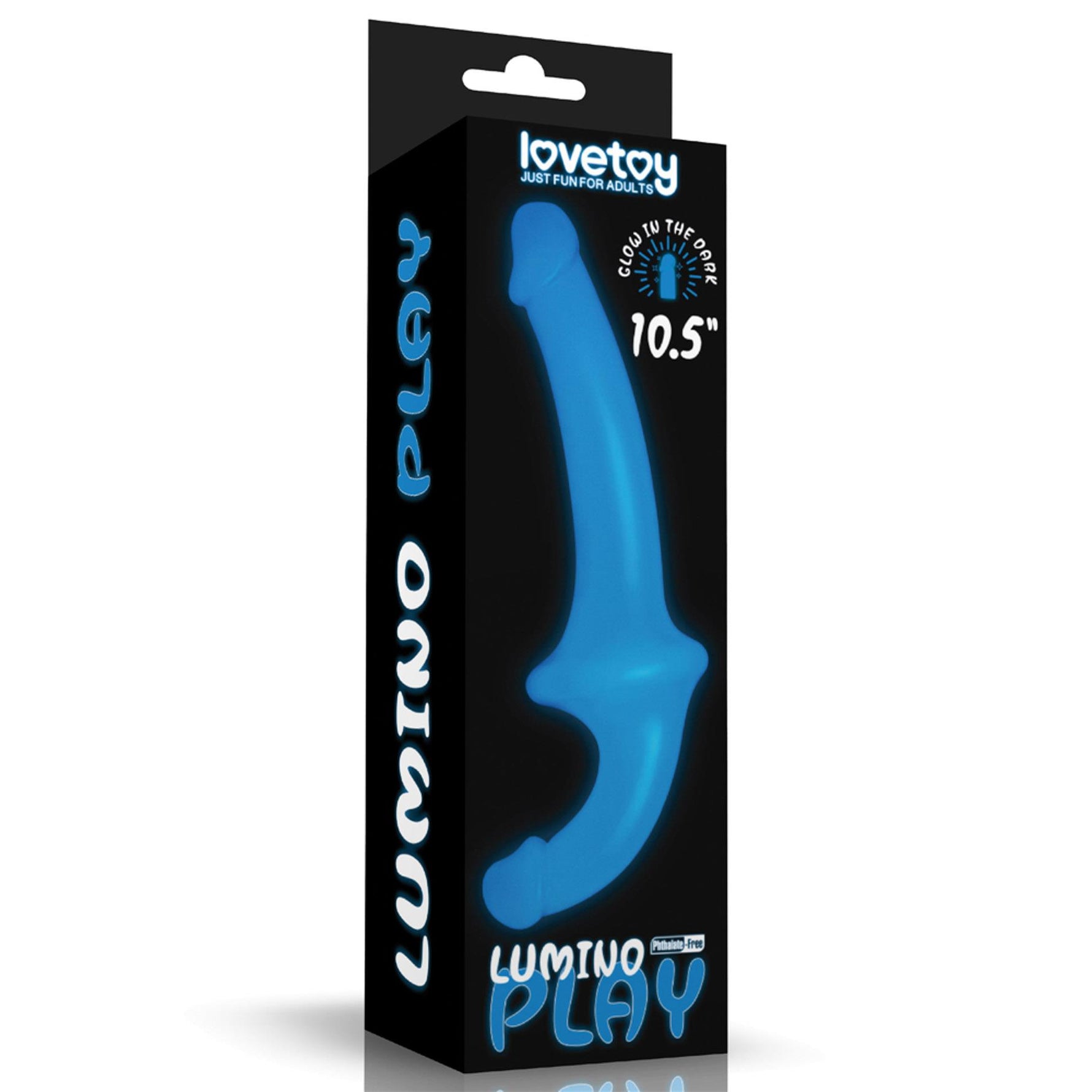 Dildo dublu strălucitor Lumino Play Lovetoy 27 cm