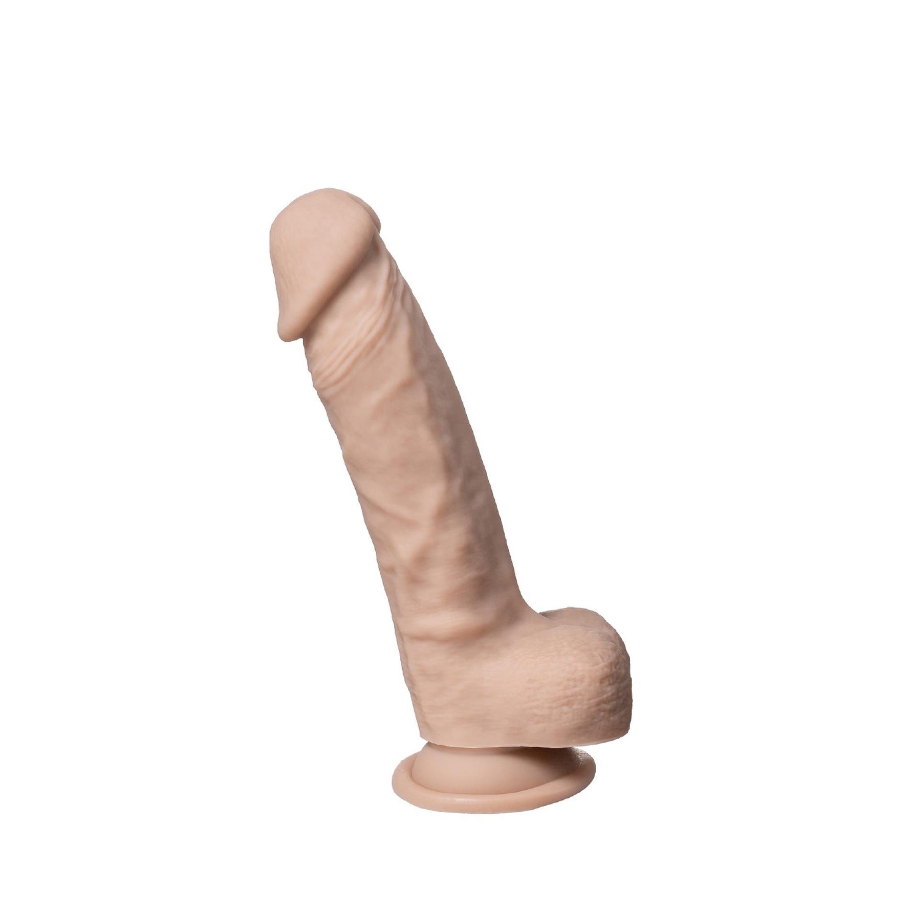 Dildo realist Silexd Real Skin Model 1 cu ouă 21 cm