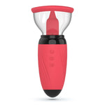 Stimulator de limbă cu vibrații și supt USB Crushious Scarlet