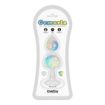 Plug anal din silicon Gemoria cu bilă dublă de sticlă Lovetoy