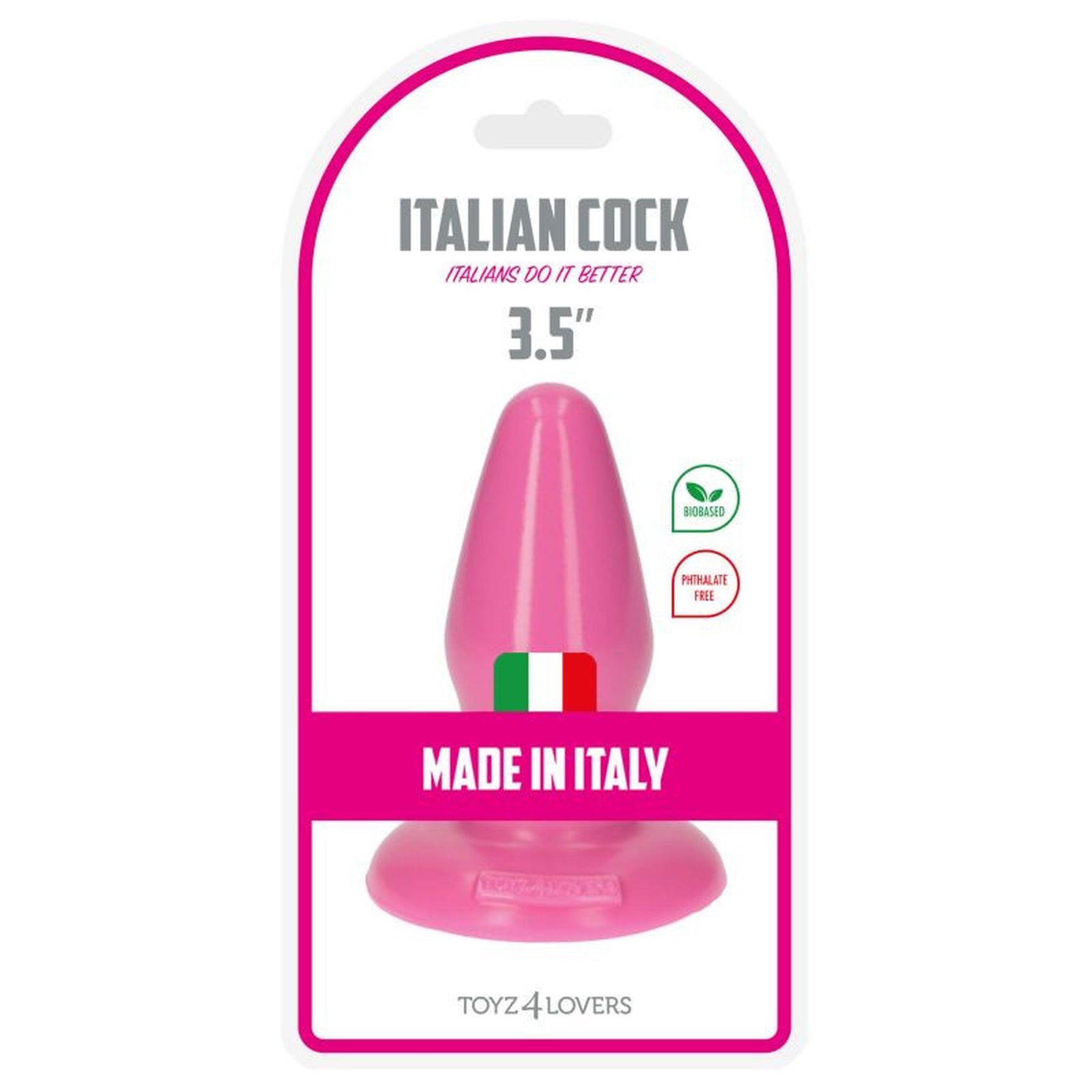 Dop anal roz din PVC Milo, Toyz4lovers, 9,5 cm