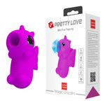 Vibrator cu degete Magic Unicorn Pretty Love cu 10 atingeri
