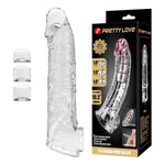 Pretty Love Extensor modular transparent pentru penis 26 cm