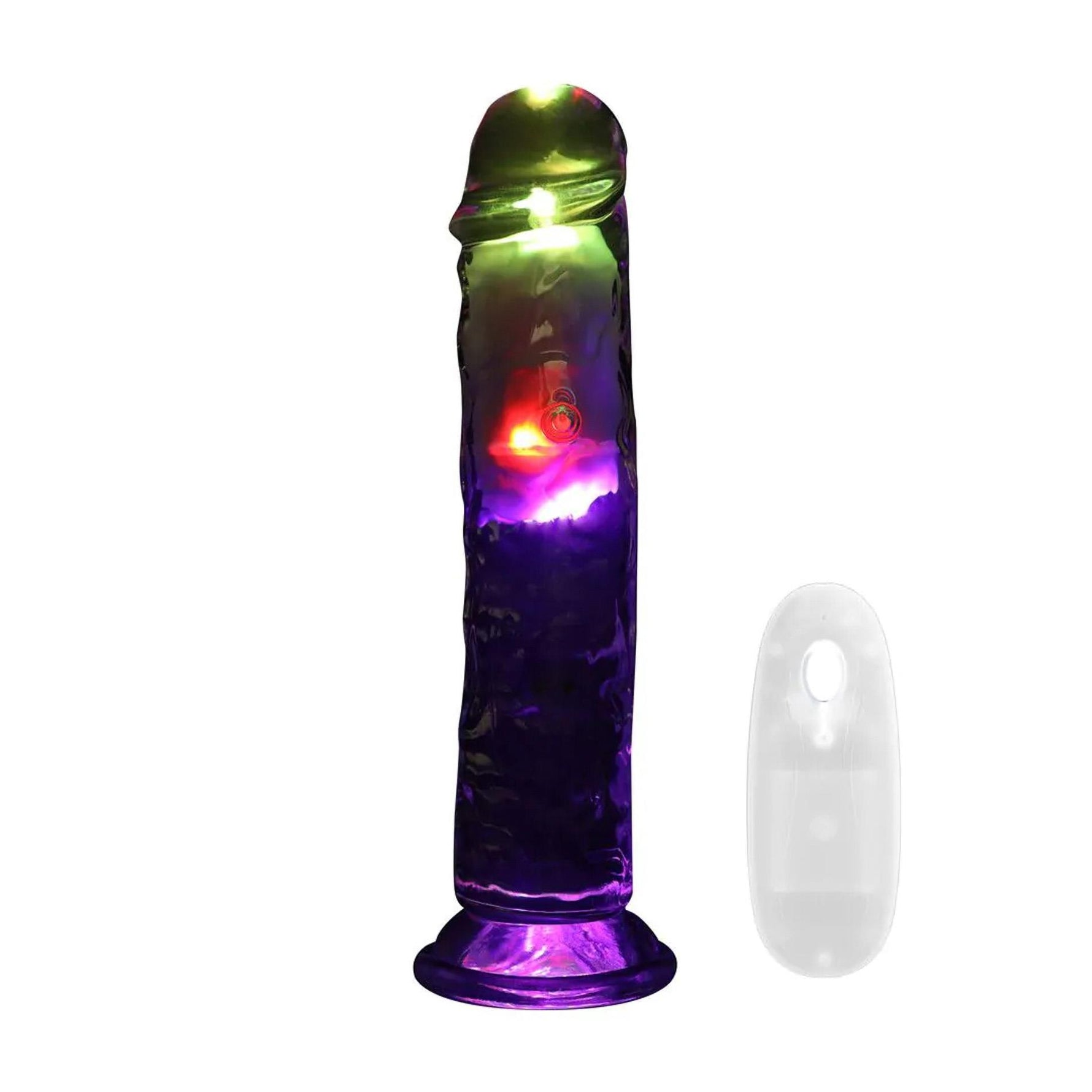 Vibrator realist RealRock transparent 22 cm