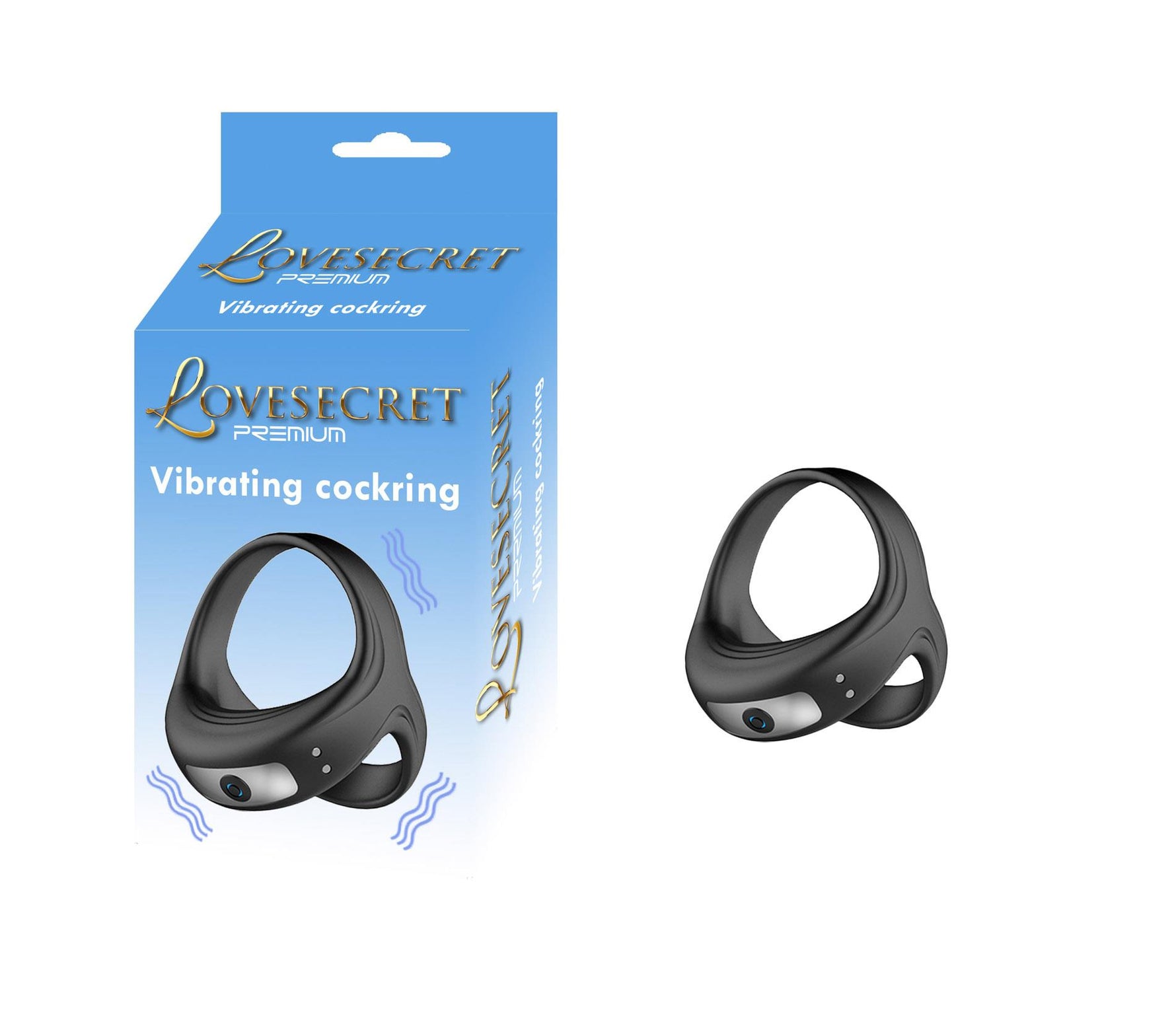 Inel vibrant pentru penis Lovesecret din silicon premium, impermeabil, cu USB