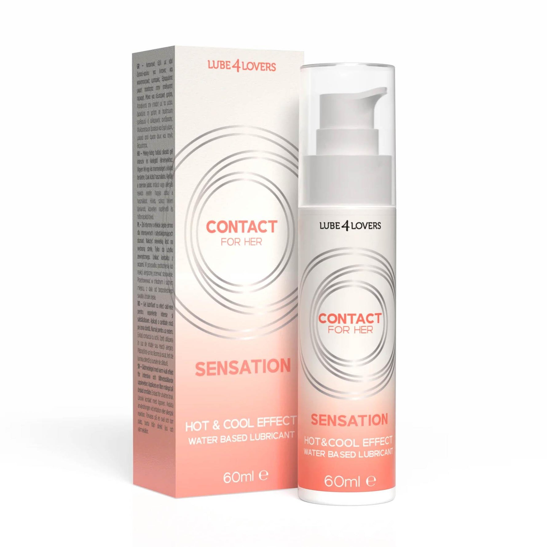 Lubrifiant vaginal Sensation cald și rece 60 ml Lube4lovers