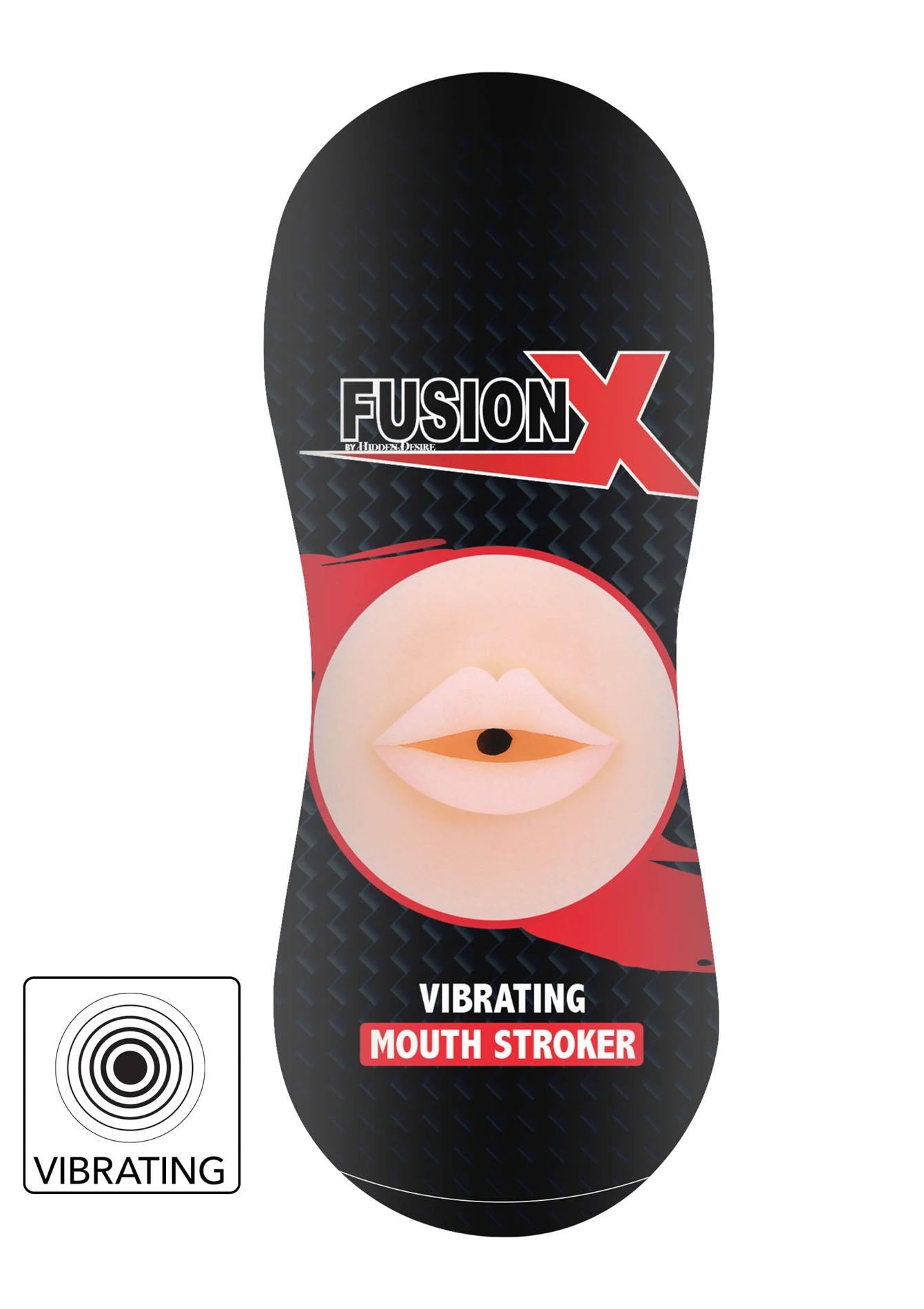 Masturbator cu gură vibratoare Hidden Desire, ușor, 18 cm