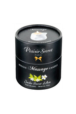 Lumânare de masaj Plaisir Secret cu ceai alb 80 ml