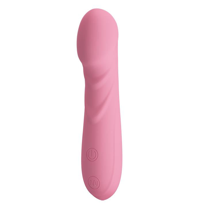 Vibrator Pretty Love Candice din silicon pentru punctul G, USB, 14 cm