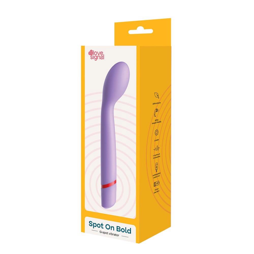 Vibrator Dreamtoys Spot On Bold din silicon cu USB pentru punctul G