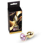 Dop anal cu diamant auriu MyLove Toys 7 cm