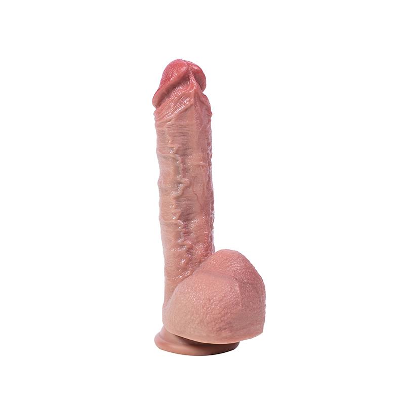 Dildo flexibil din silicon hiperrealist, 21 cm