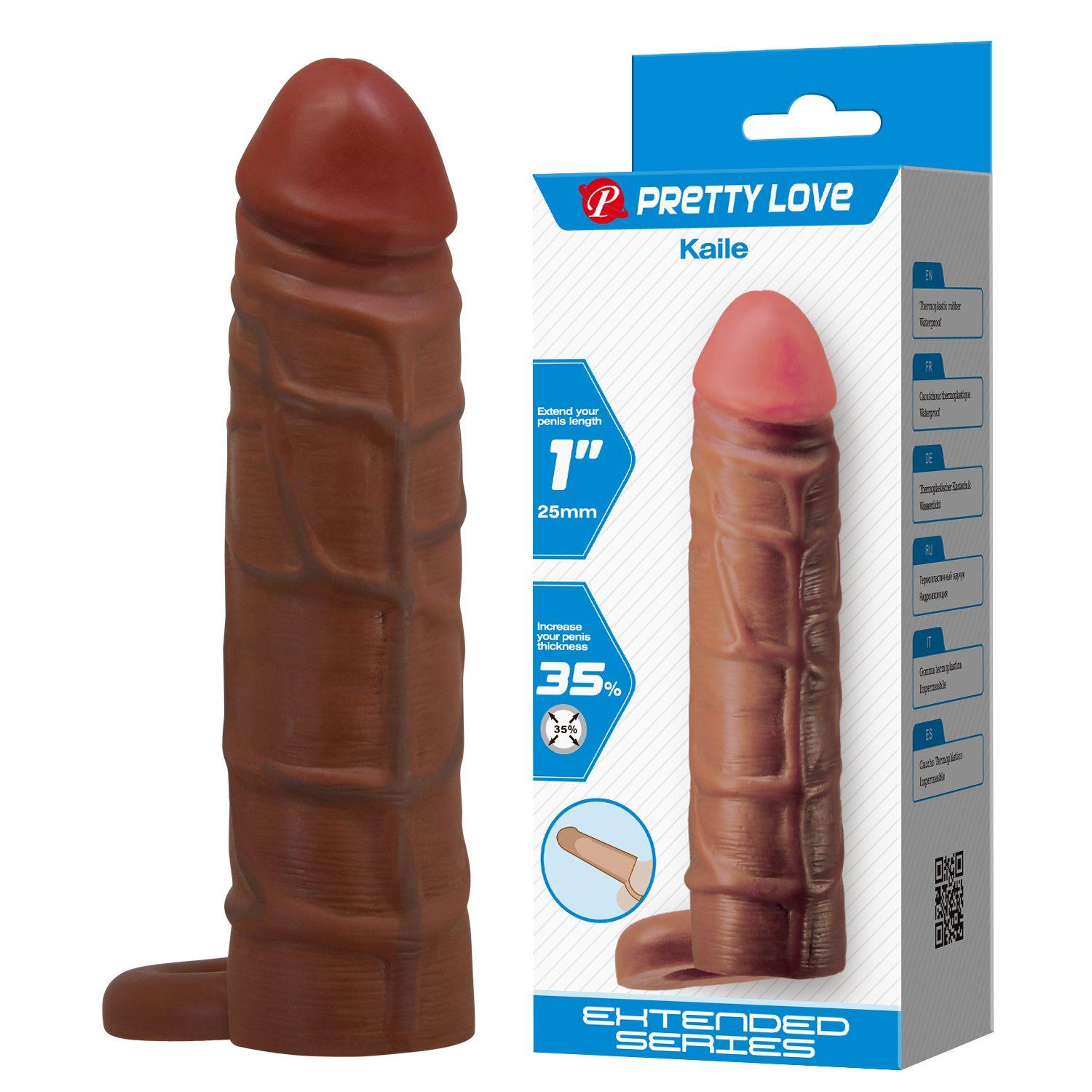 Pretty Love Kaile Extensor de penis realist TPR