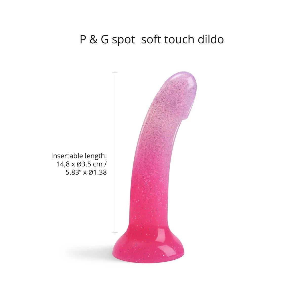Dildo din silicon Love to Love Dildolls Sunrise, gradient roz, 14-8 cm
