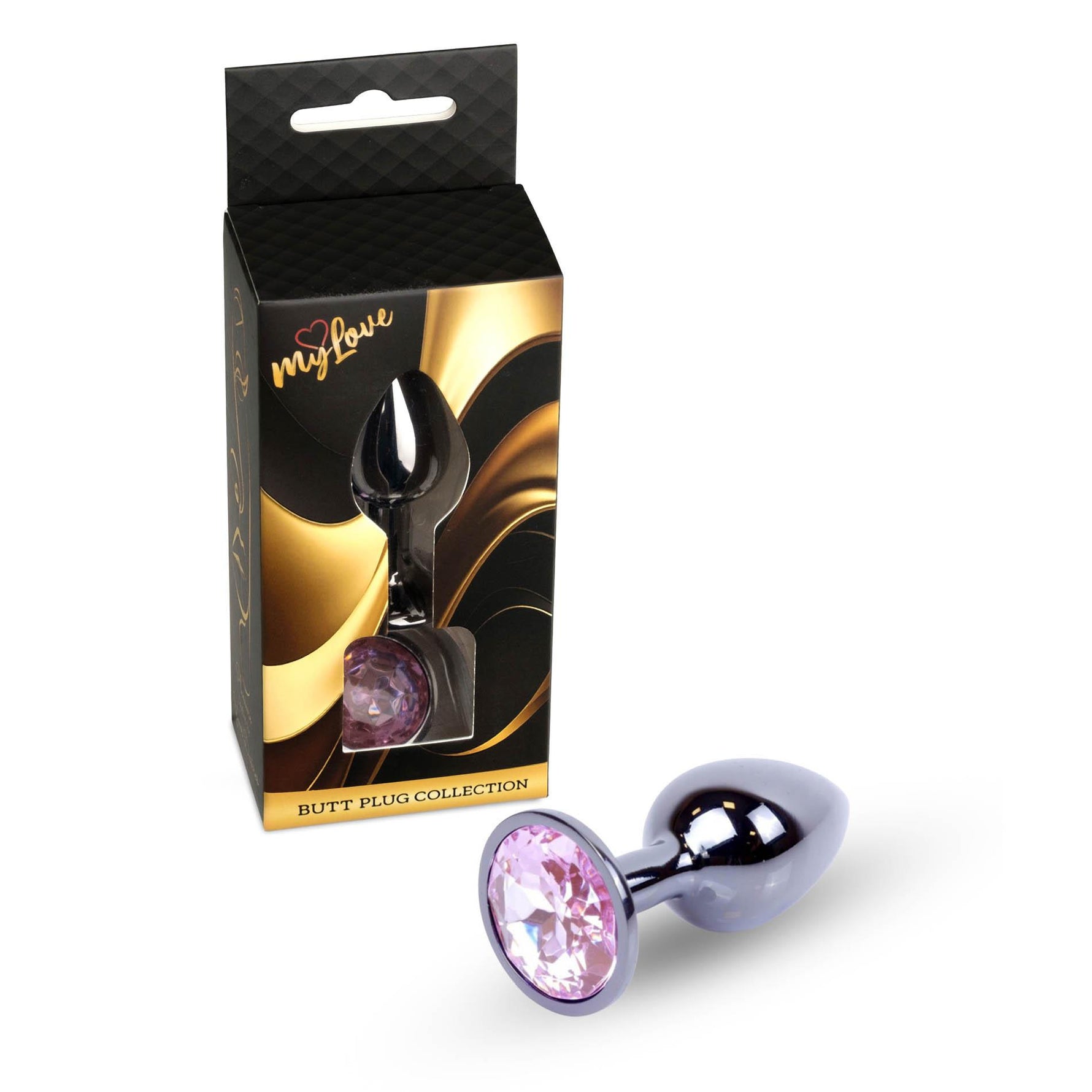 Bijuterii anale din argint cu diamant MyLove Toys 7 cm