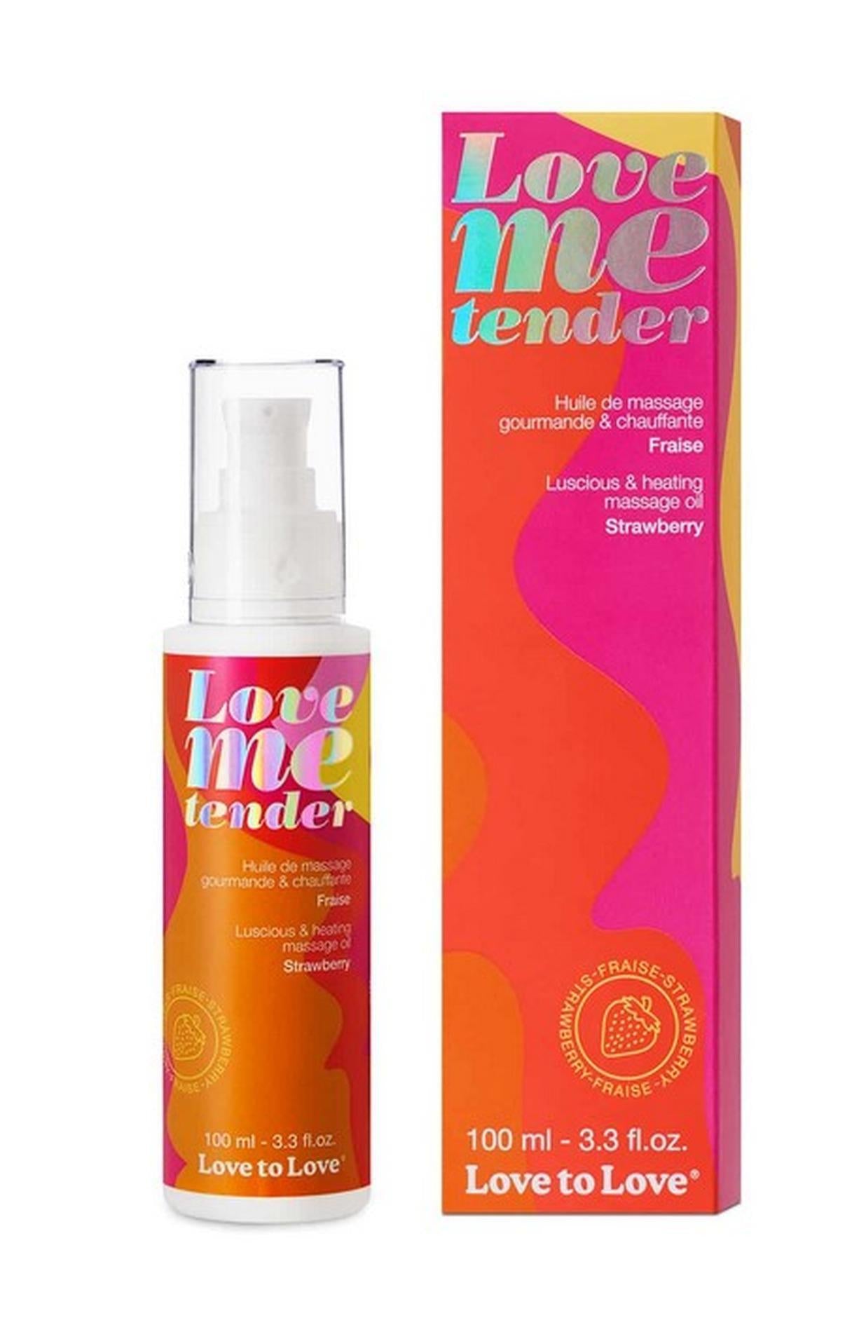 Ulei de masaj încălzitor Love Me Tender Strawberry 100ml