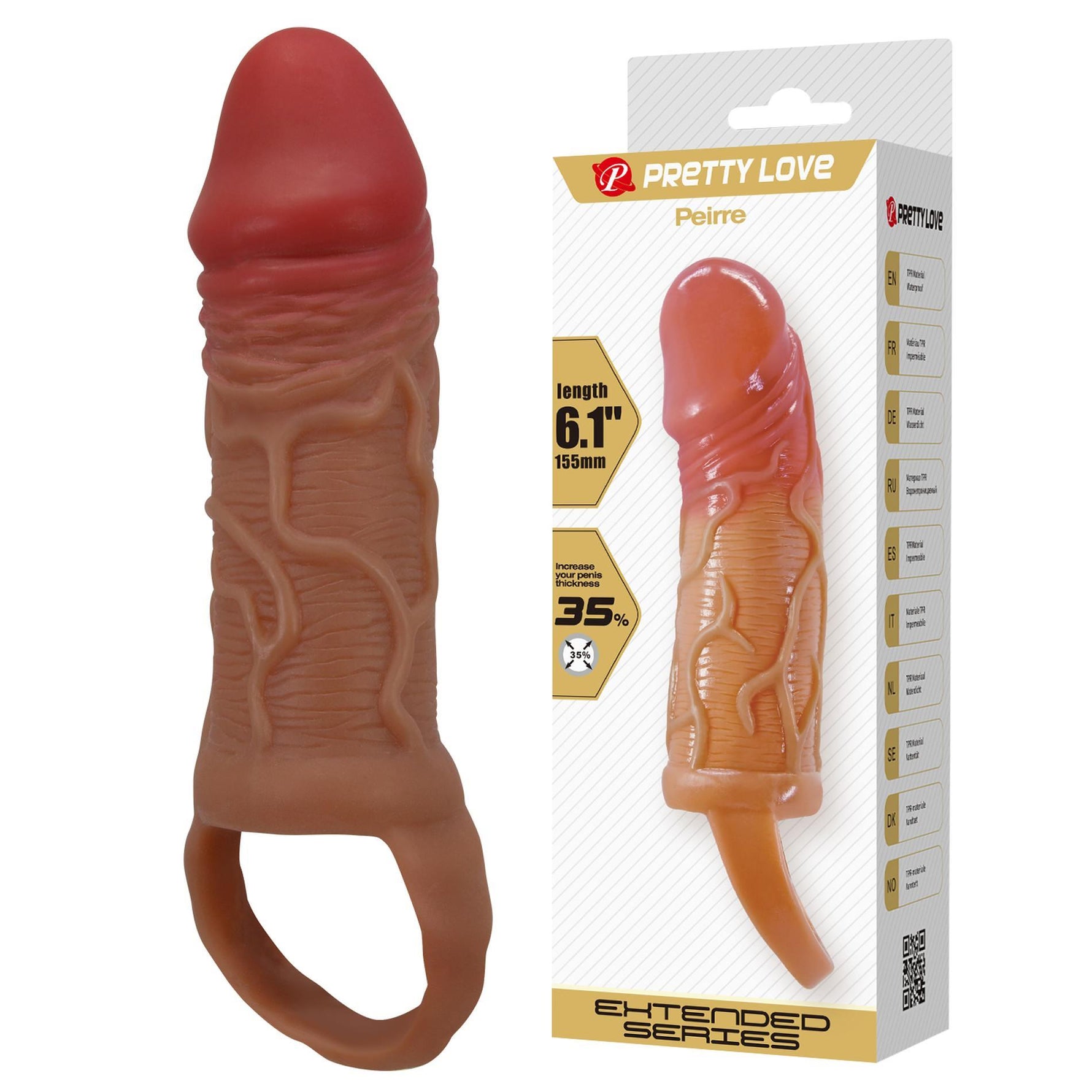 Pretty Love Peirre Extensor de penis 15,5 cm impermeabil