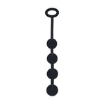 Perle anale rotunde din silicon Levelz S, negre, 23 cm