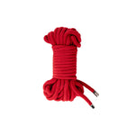 Frânghie de bondage din bumbac fantezie roșie 10m