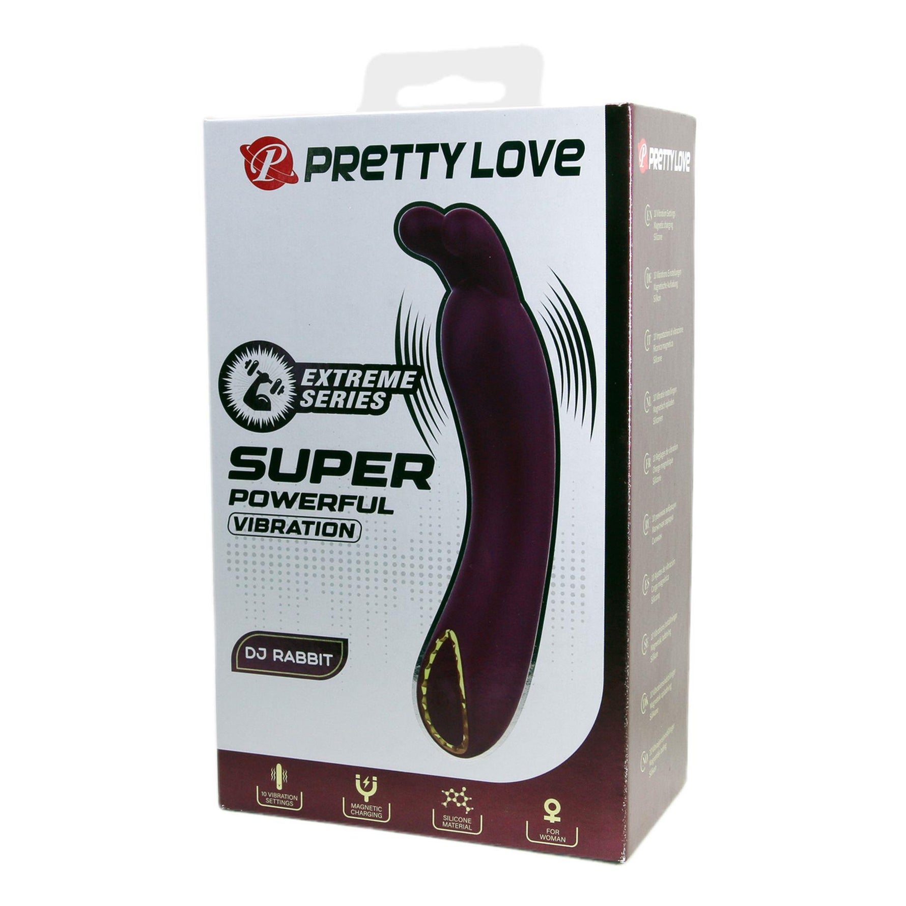 Vibrator Pretty Love DJ Rabbit din silicon pentru punctul G, 10 moduri, USB
