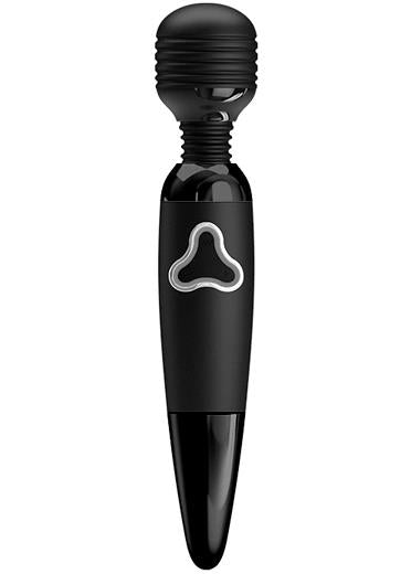 Baghetă masaj Pretty Love Body cu 7 funcții, USB, 25 cm, negru