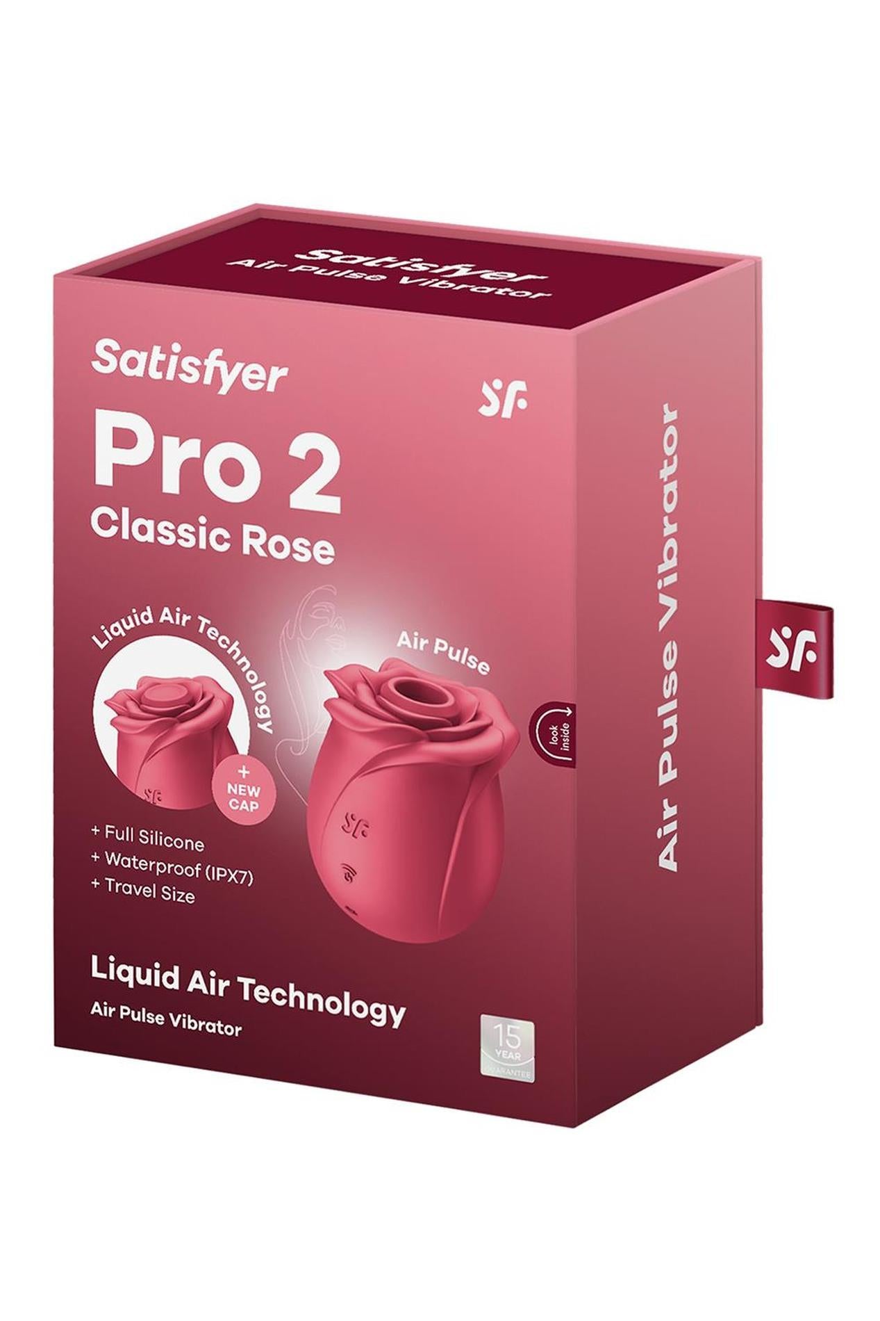 Stimulator clitoridian Satisfyer Pro 2 Classic Rose din silicon 7 cm