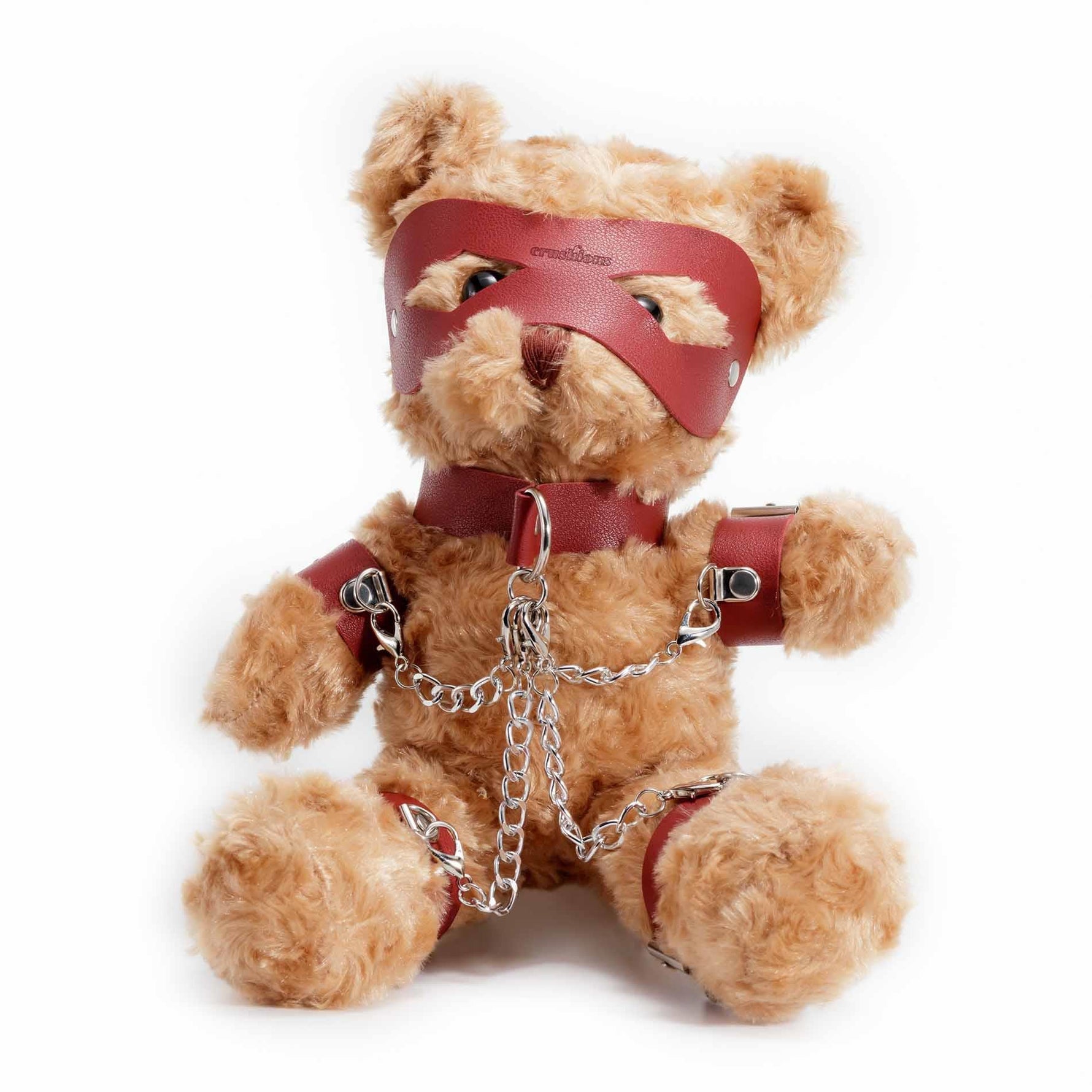Crushito Ursuleț de bondage Crushious roșu 31 cm