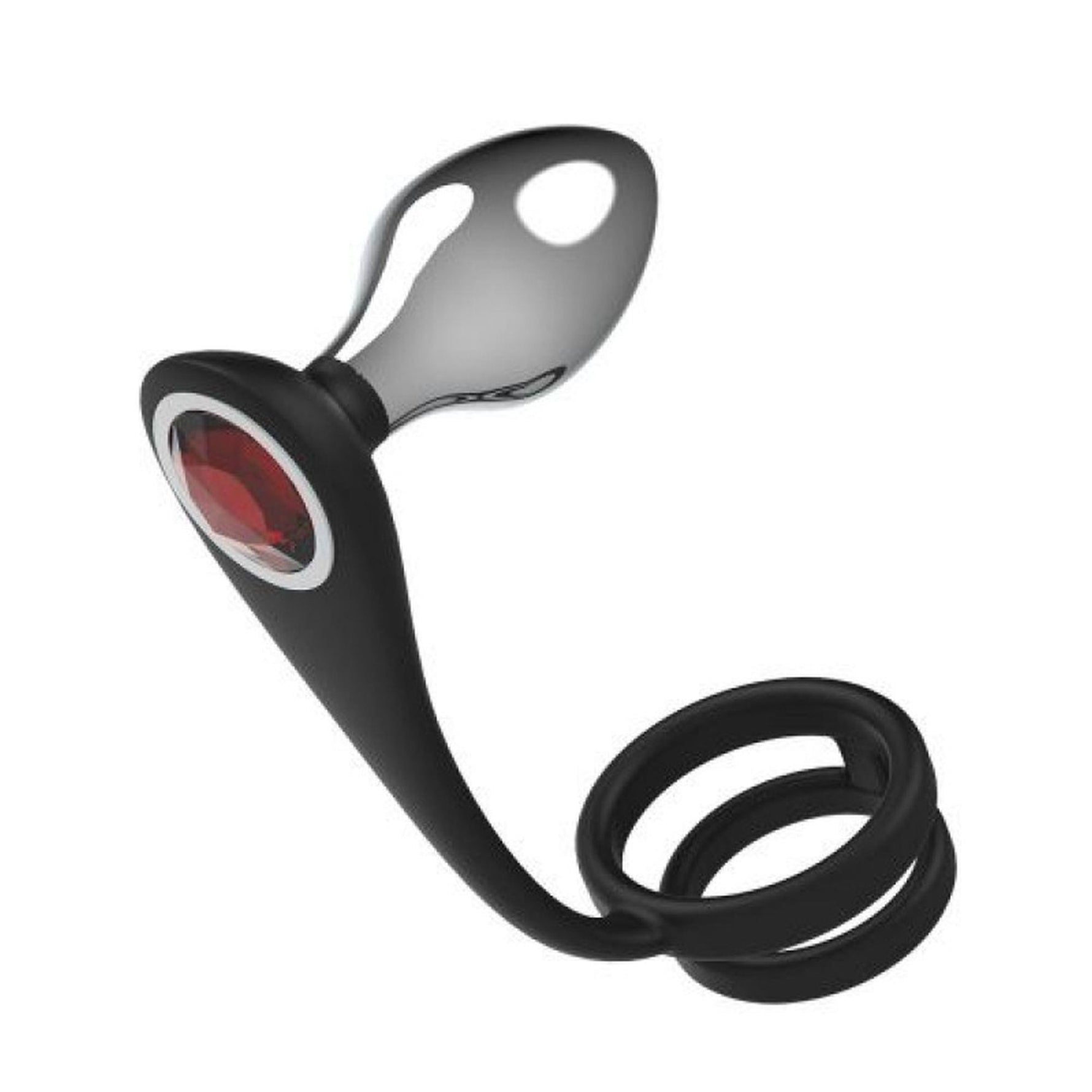 Masaj de prostată Toyz4lovers Pleasure Bully cu inele 11,6 cm