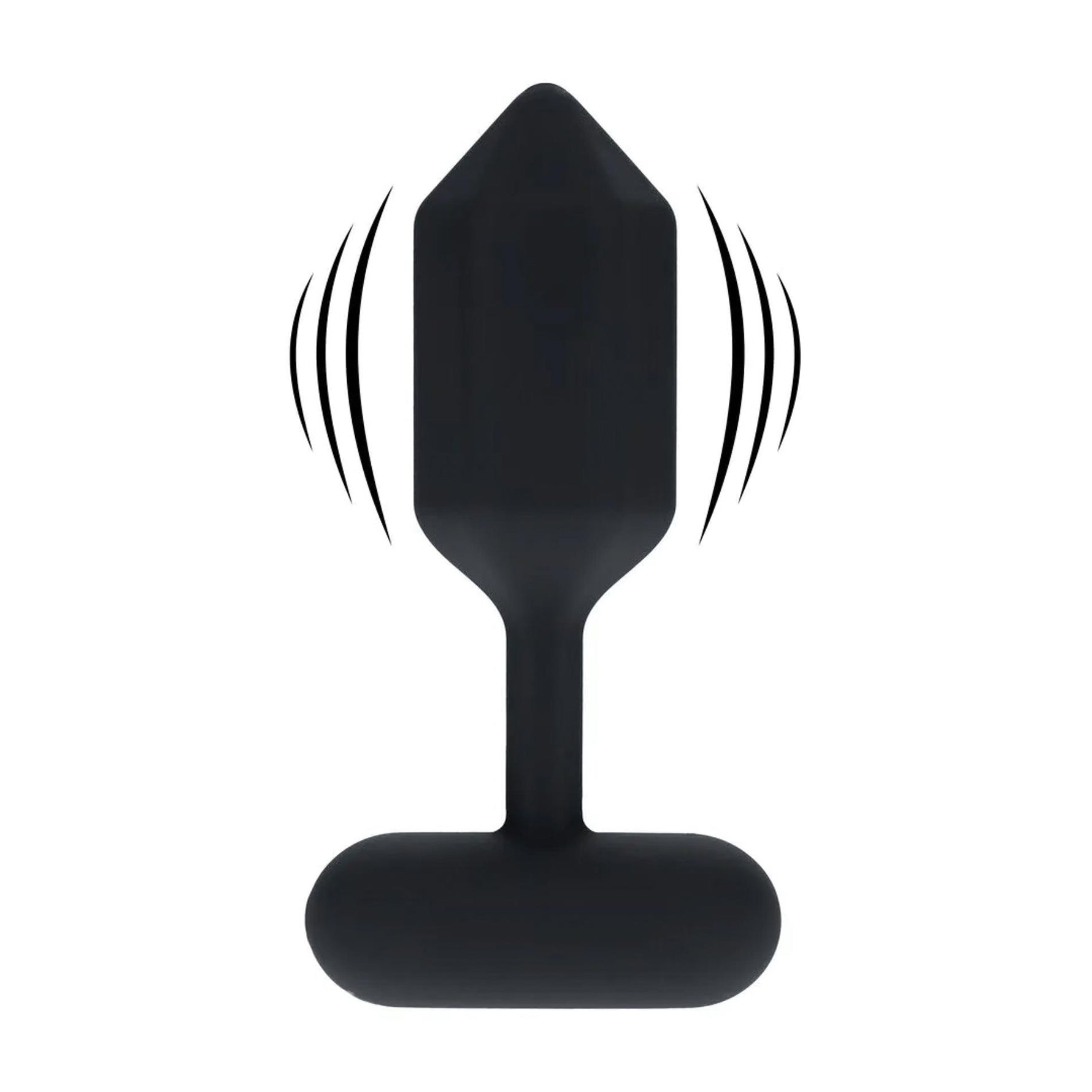 Dop anal vibrant hexagonal Levelz din silicon, M, negru
