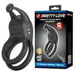 Inel vibrator dublu pentru penis Pretty Love Goodwin