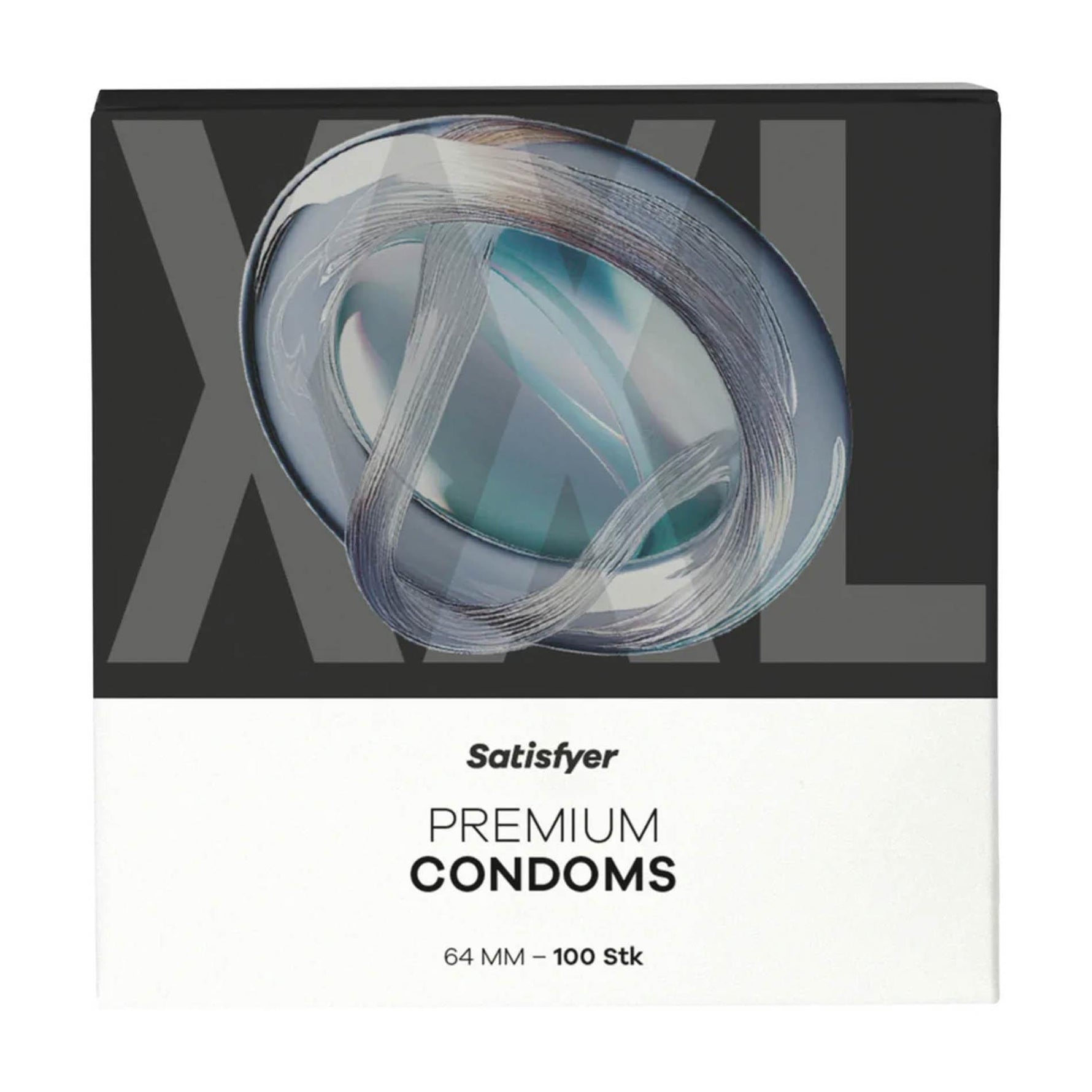 Prezervative Satisfyer XXL transparente lubrifiate 100 buc