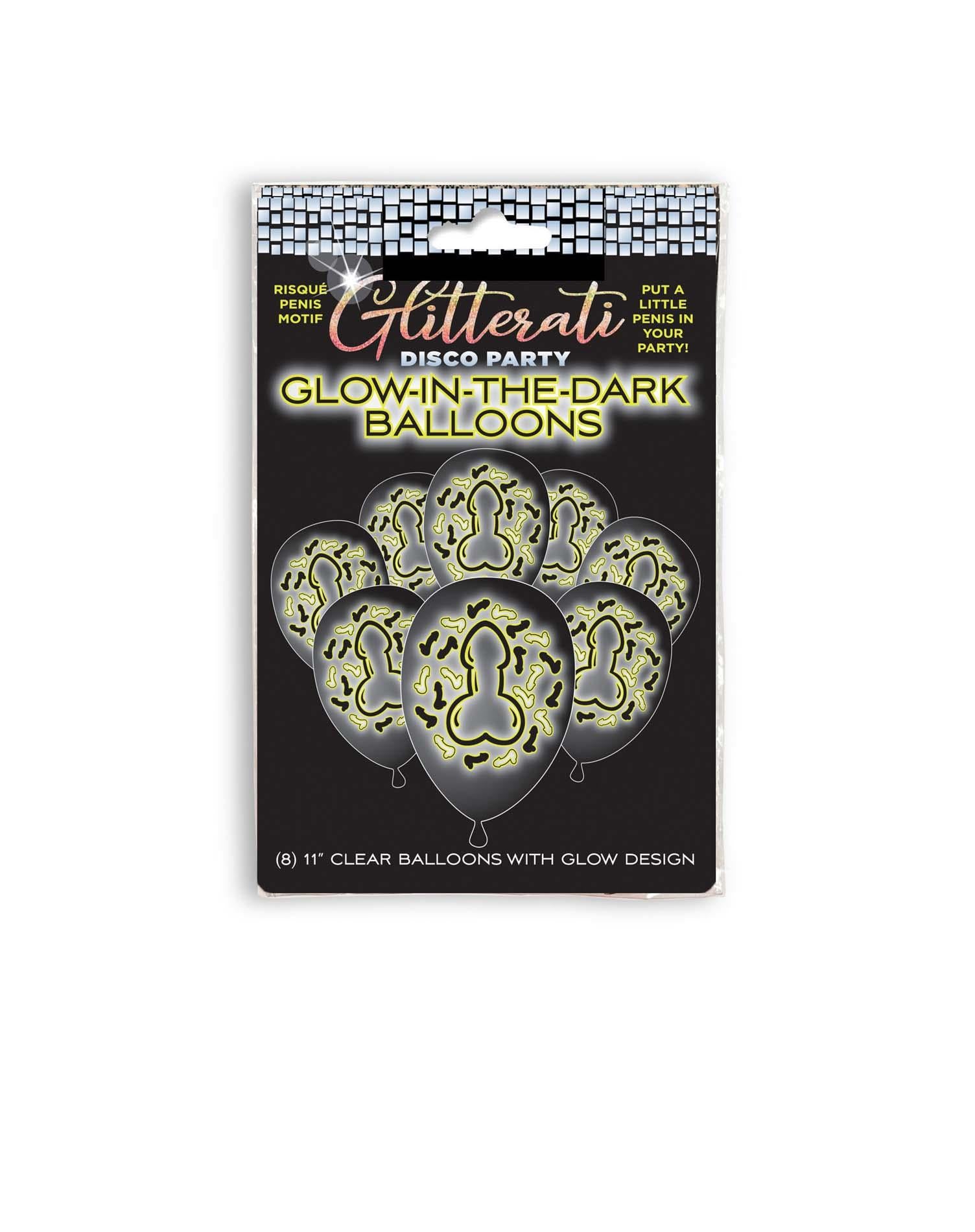 Baloane Glow Glitterati Disco Glow, 8 buc.