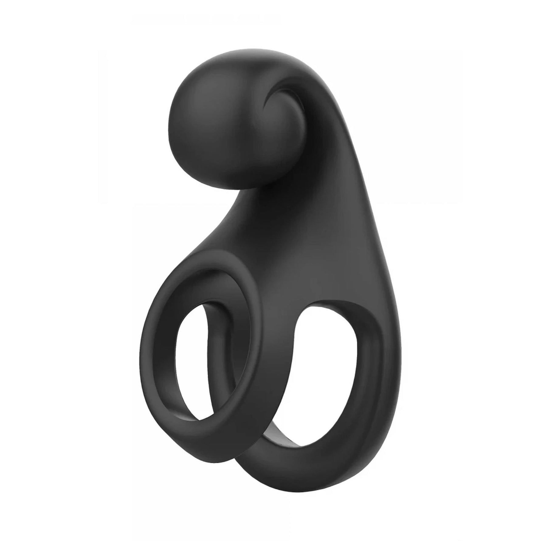 Inel vibrant Aladin Ultimate ToyJoy din silicon, negru, USB