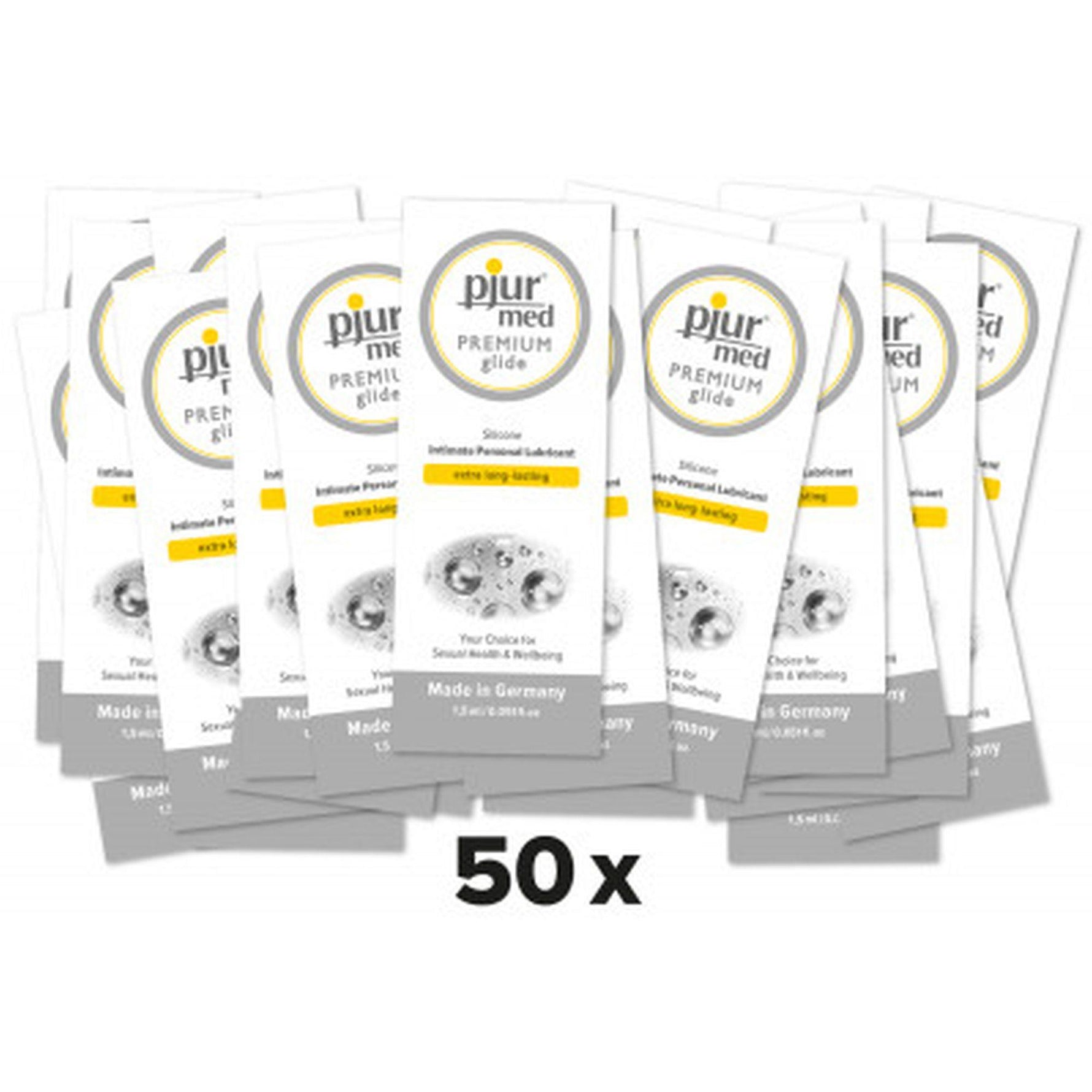 Lubrifiant siliconic premium Pjur Med 1,5 ml 50 bucăți