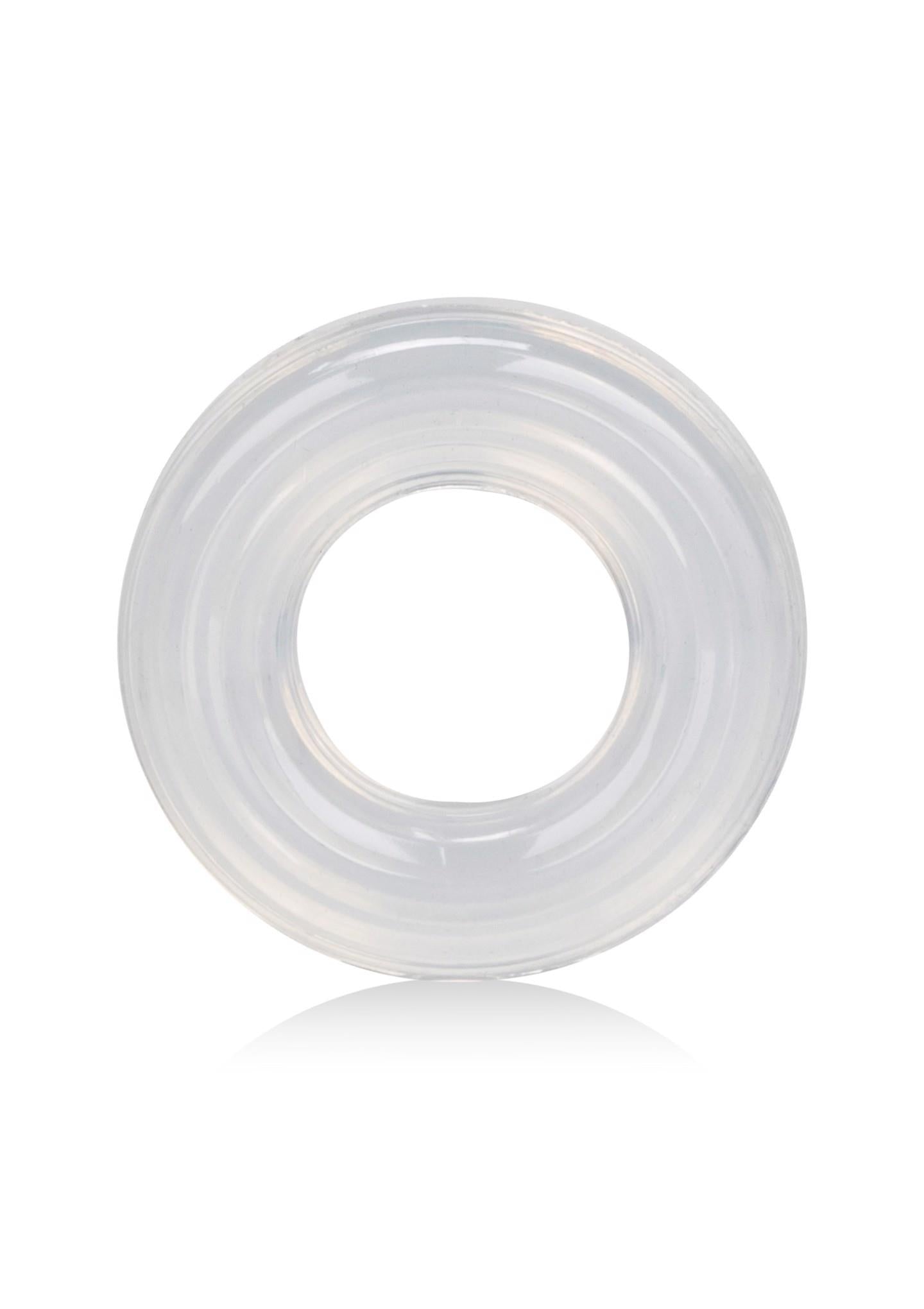Inel pentru penis din silicon Calexotics, mare, transparent