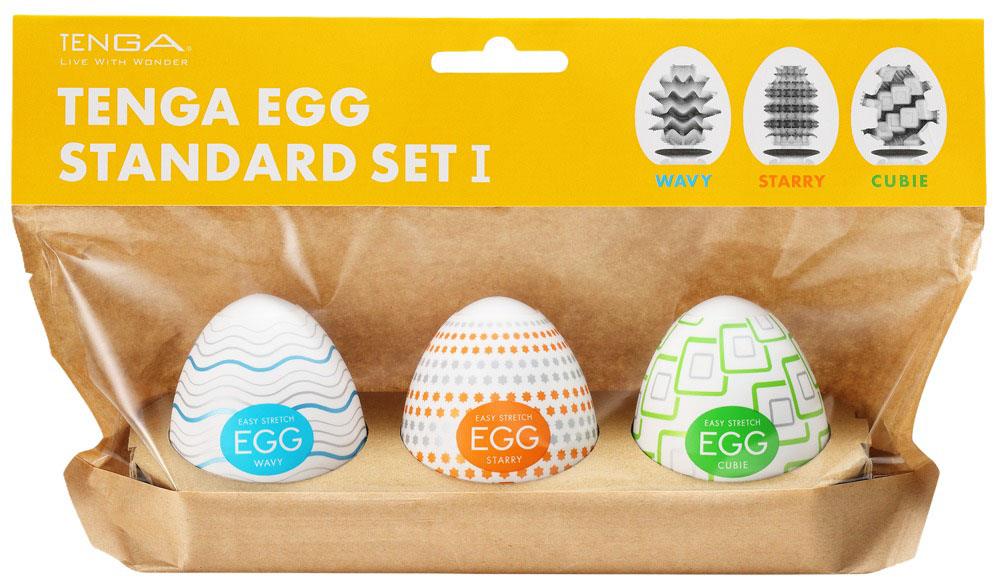 Set Masturbator Tenga Egg Standard de 3 bucăți 7 cm